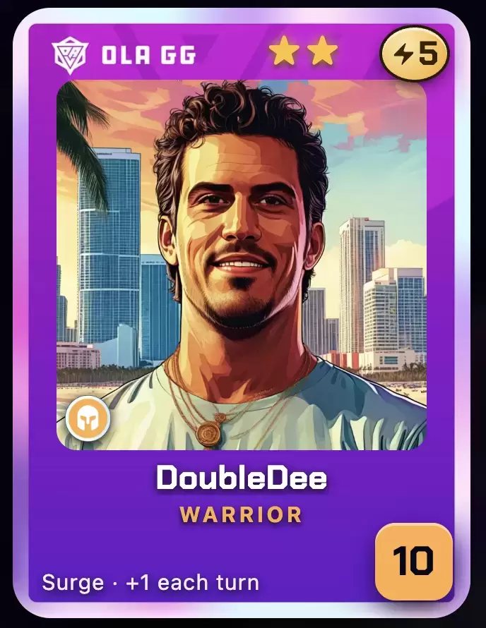 DoubleDee card in OLA TCG Battle