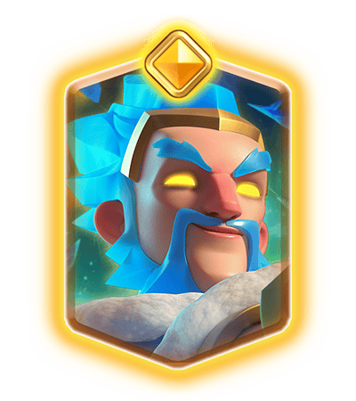 Arte oficial del Héroe Mago de Hielo en Clash Royale Héroe Mago de Hielo Clash Royale