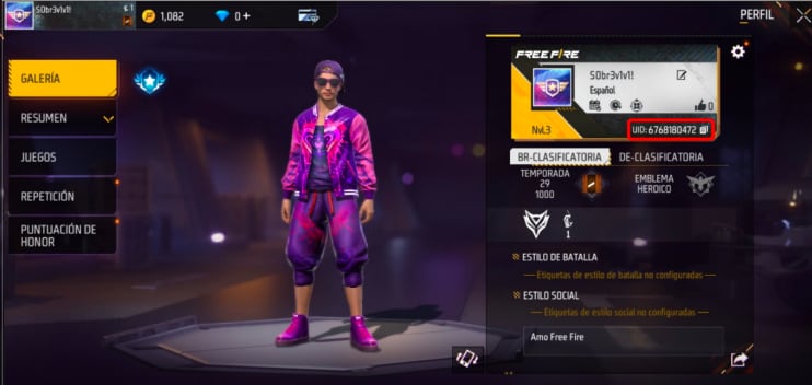 Buscar jugador por UID en Free Fire Buscador de ID Free Fire