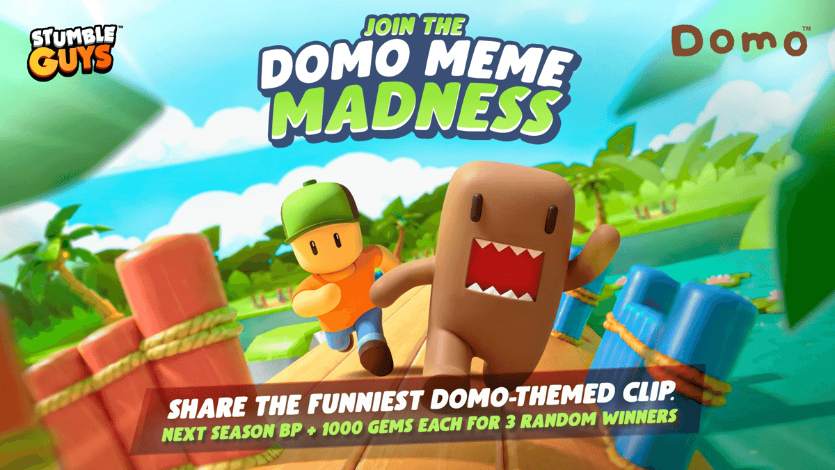 Domo Meme Madness en Stumble Guys