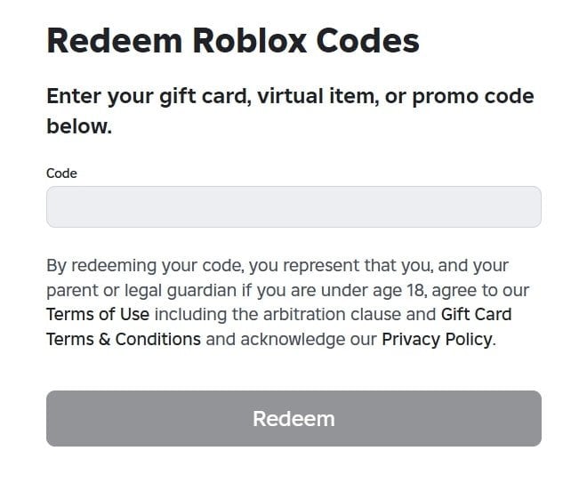 Códigos promocionales de Roblox y recompensas
