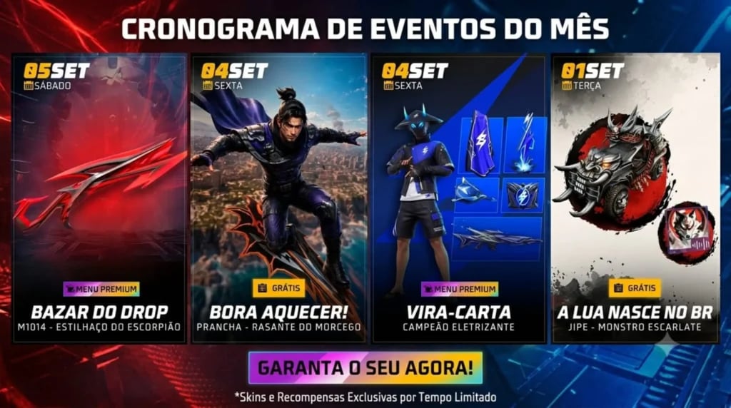 Free Fire Weekly Agenda Free Fire Weekly Agenda
