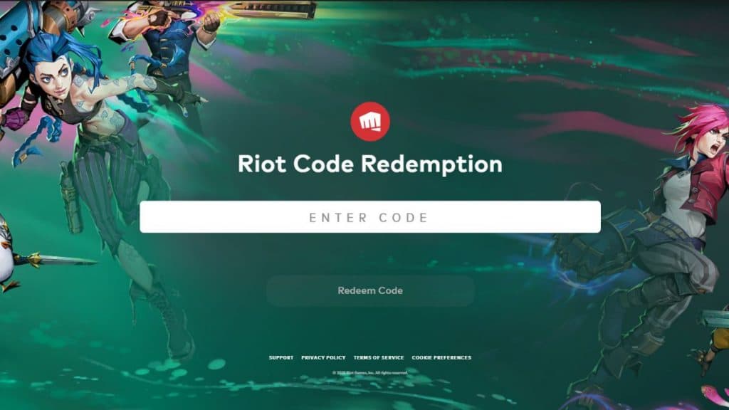 Screenshot: Riot's redemption page for Valorant codes Valorant-codes-online-1024x576.jpg